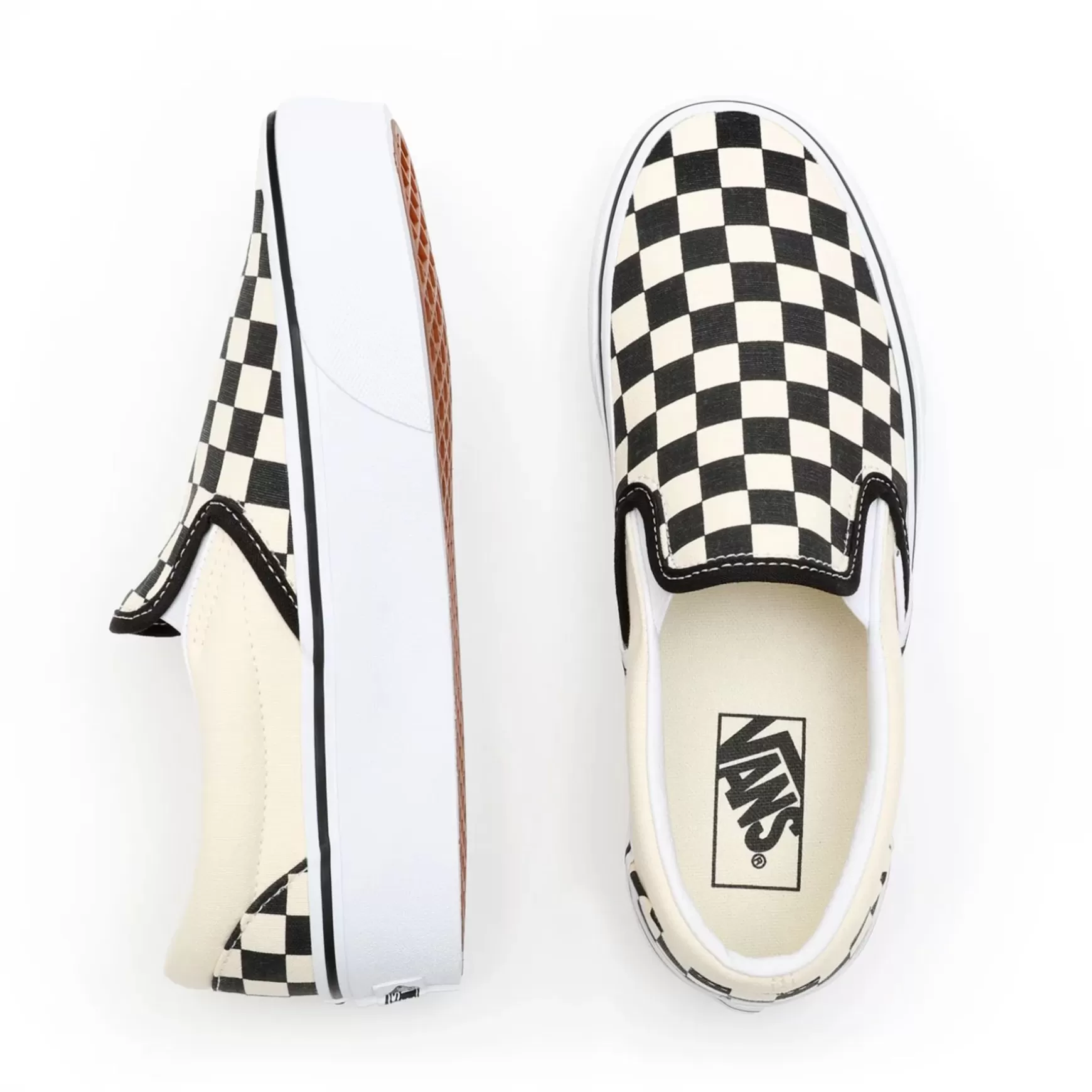 Men VANS Slip-On Shoes>Checkerboard Classic Slip-On Platform Shoes