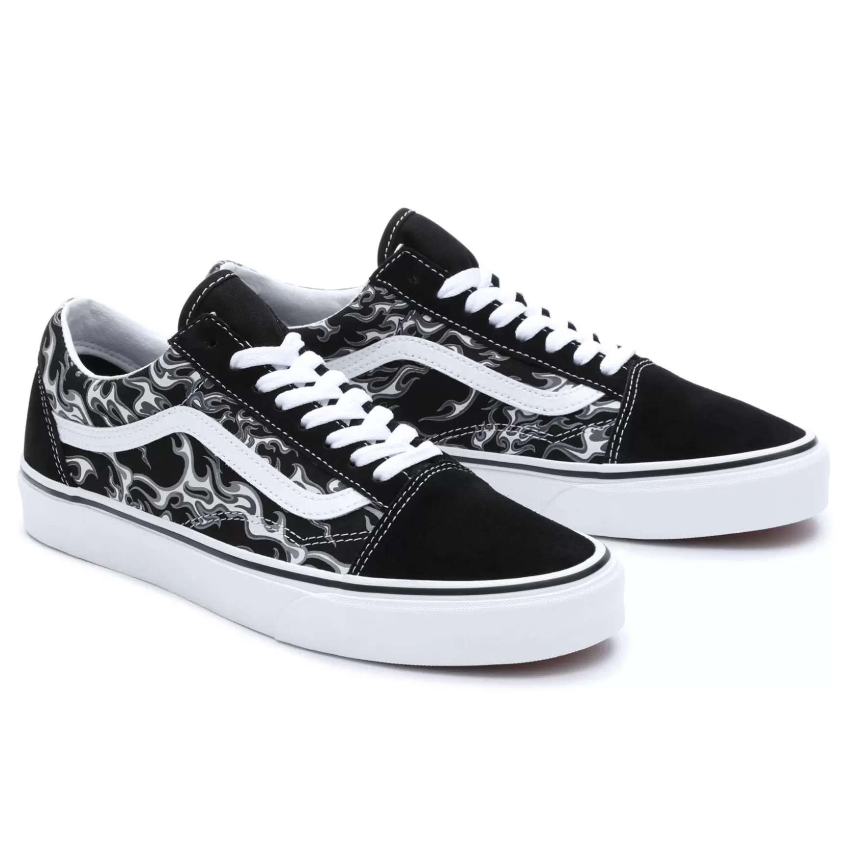 Men VANS Low-Top Shoes>Flames Old Skool Shoes