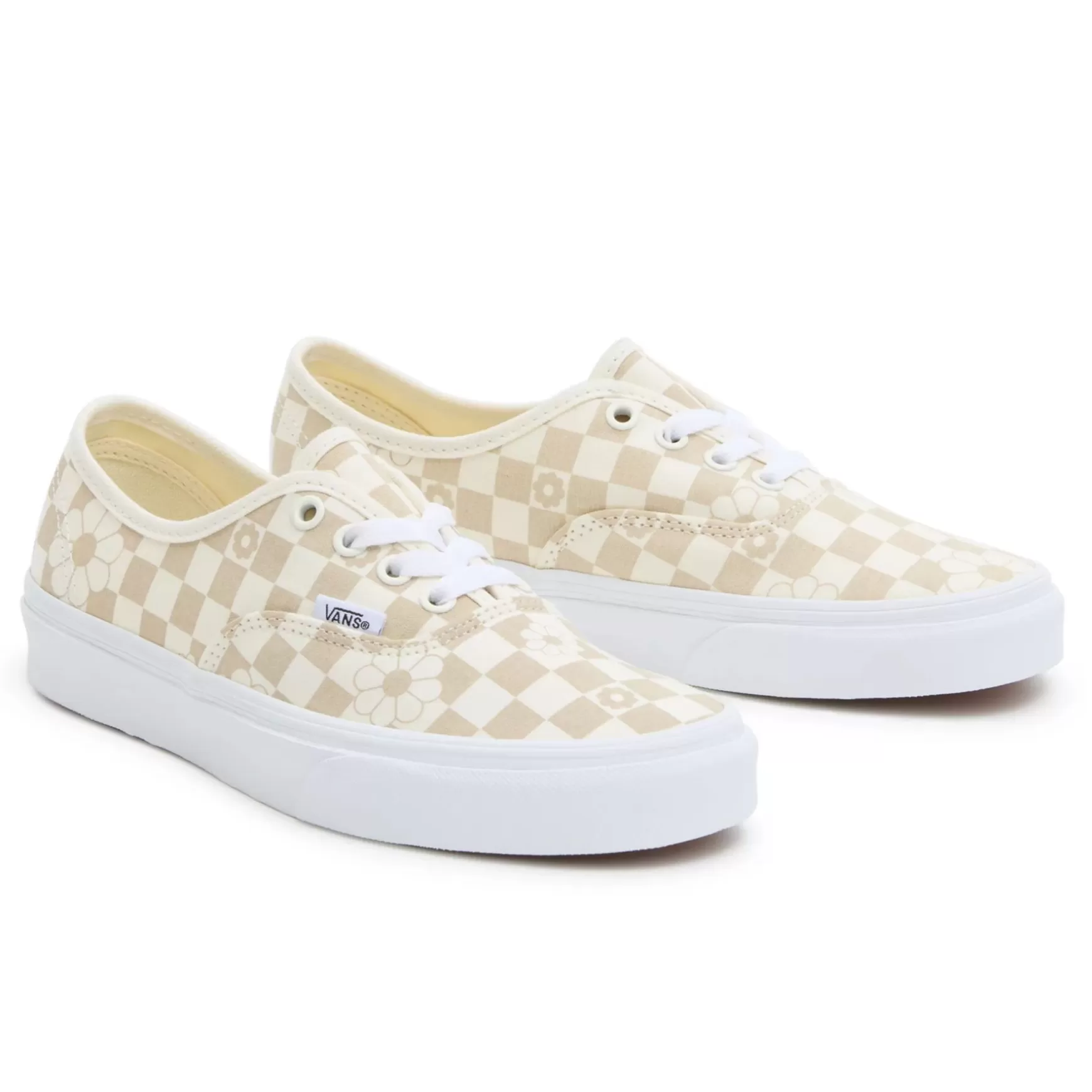 Men VANS Low-Top Shoes>Floral Check Authentic Shoes