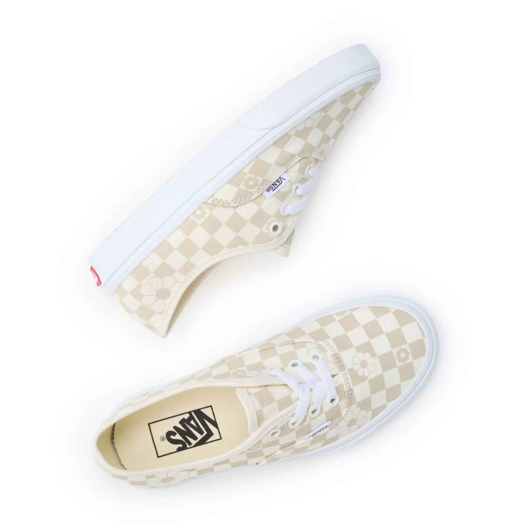 Men VANS Low-Top Shoes>Floral Check Authentic Shoes