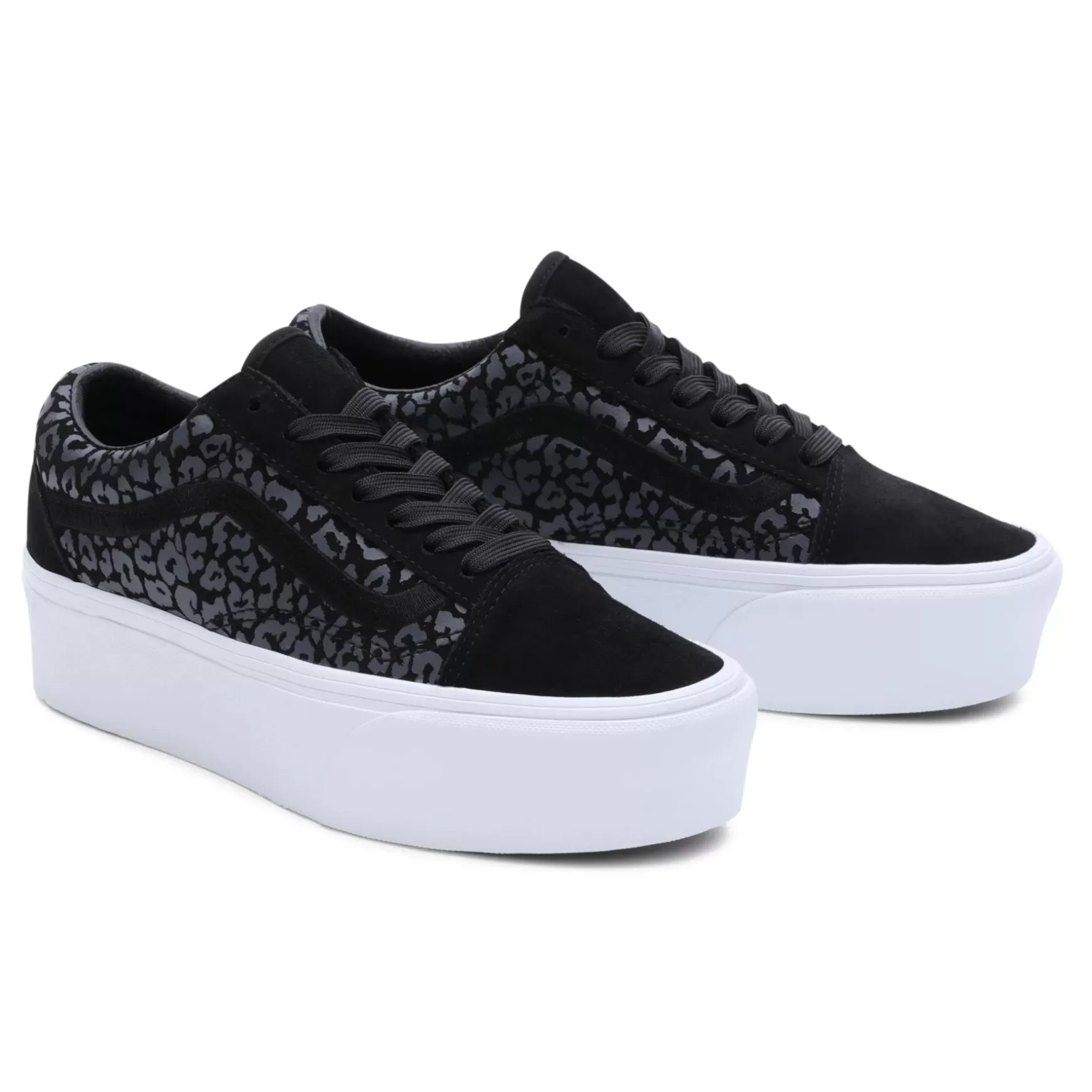 Men VANS Low-Top Shoes>Mono Embroidery Old Skool Stackform Shoes