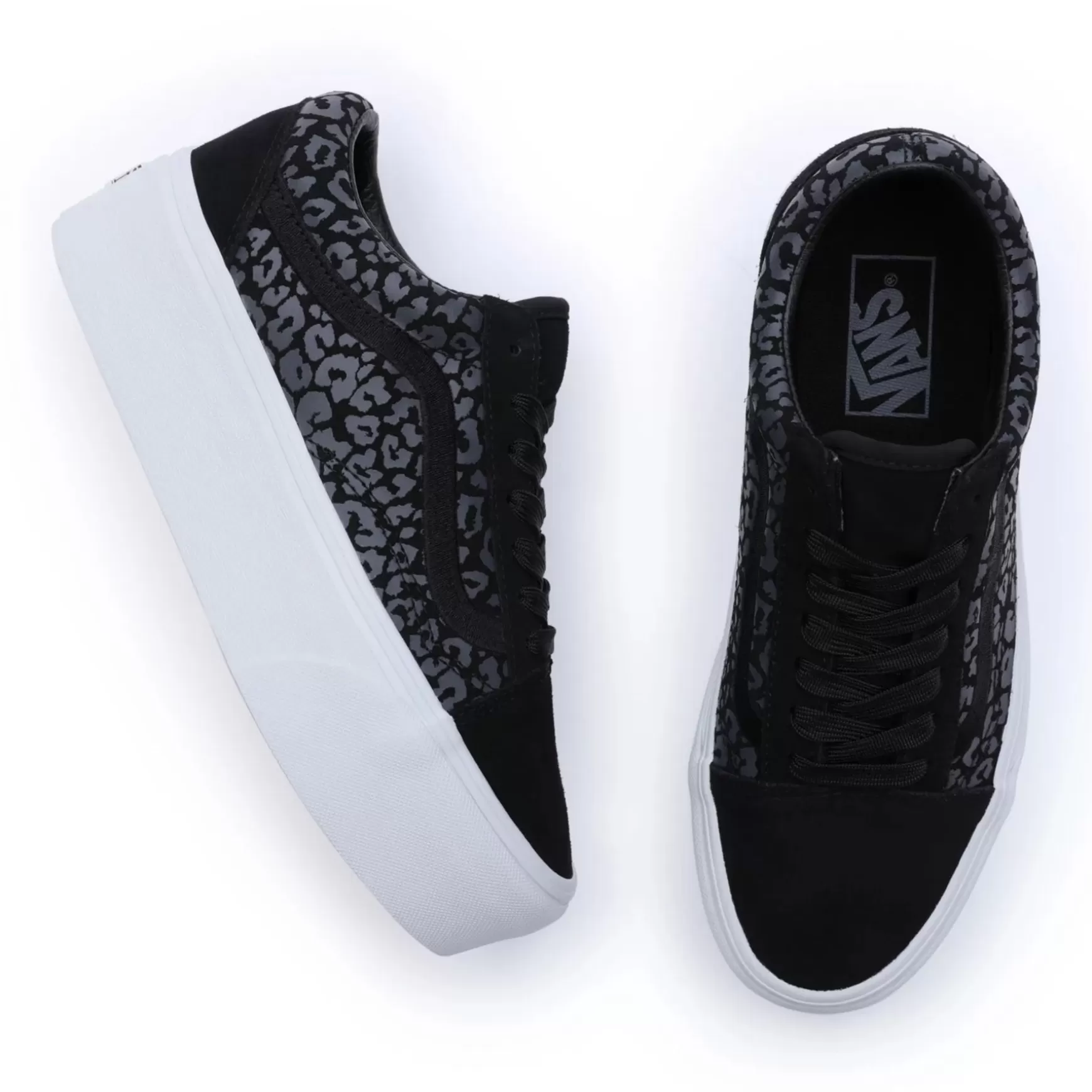 Men VANS Low-Top Shoes>Mono Embroidery Old Skool Stackform Shoes