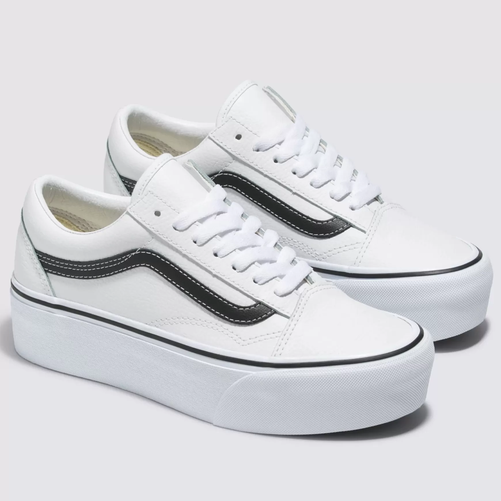 Men VANS Classics>Old Skool Stackform Leather Shoes