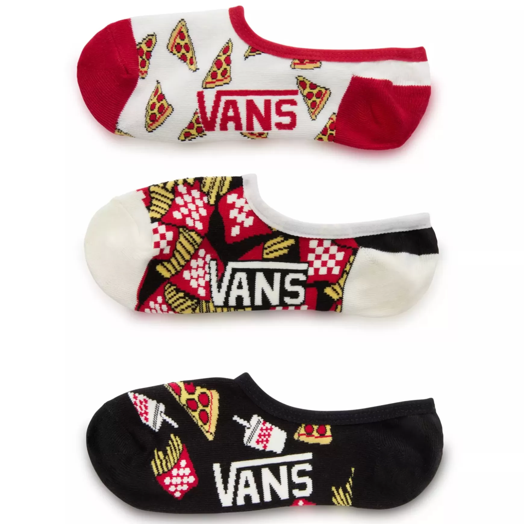 Men VANS Socks>Pizza Party Canoodle Socks (3 Pairs)