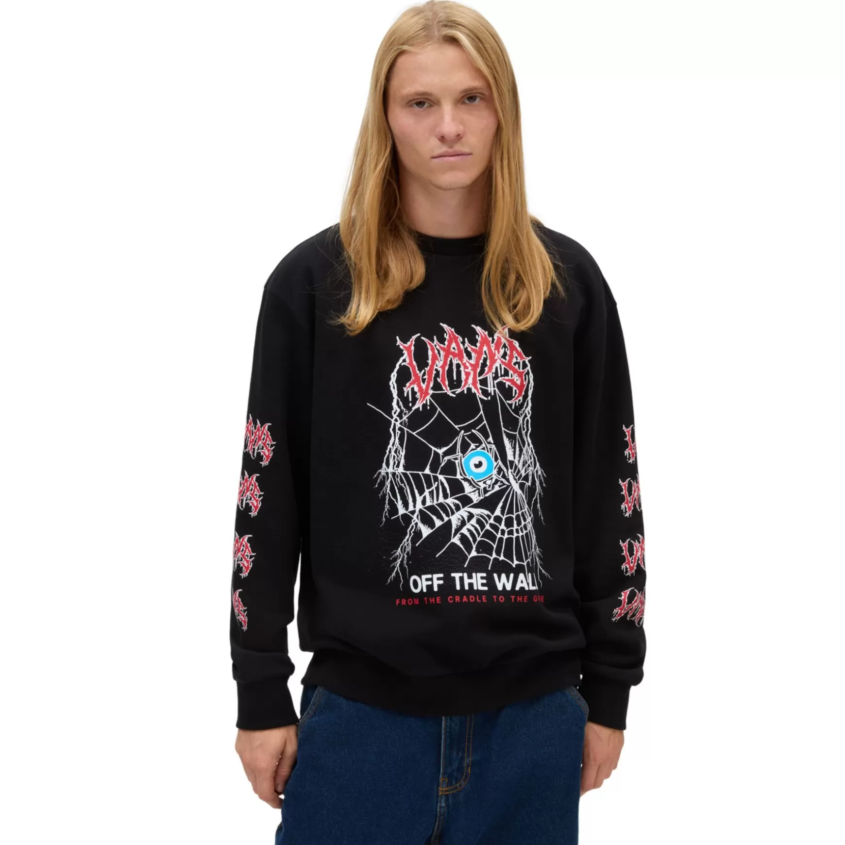 Women VANS Hoodies & Sweatshirts>To The Grave Relaxed Crew Sweatshirt