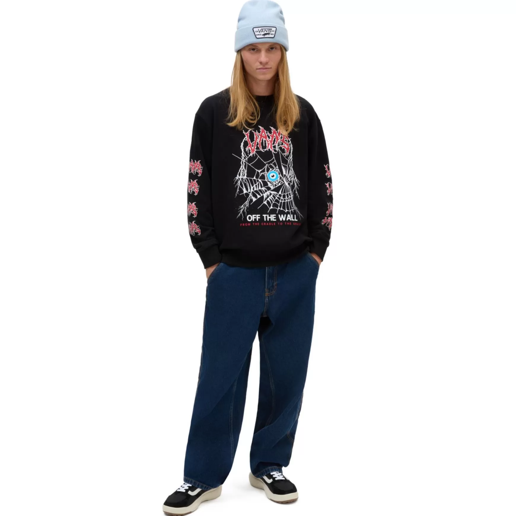 Women VANS Hoodies & Sweatshirts>To The Grave Relaxed Crew Sweatshirt