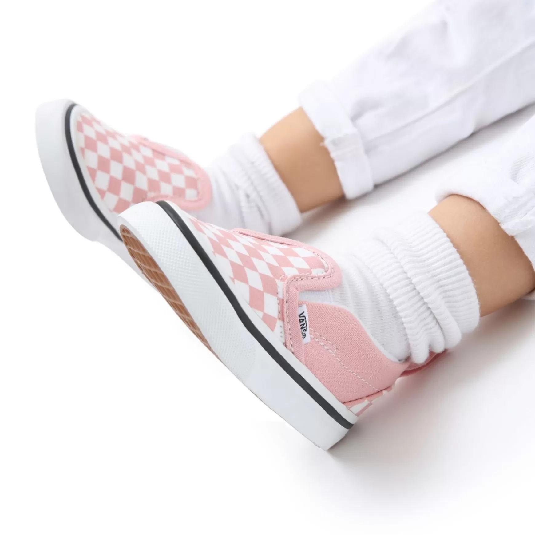 Kids VANS Toddler Shoes (1-4 Years)>Toddler Checkerboard Slip-On V Shoes (1-4 Years)