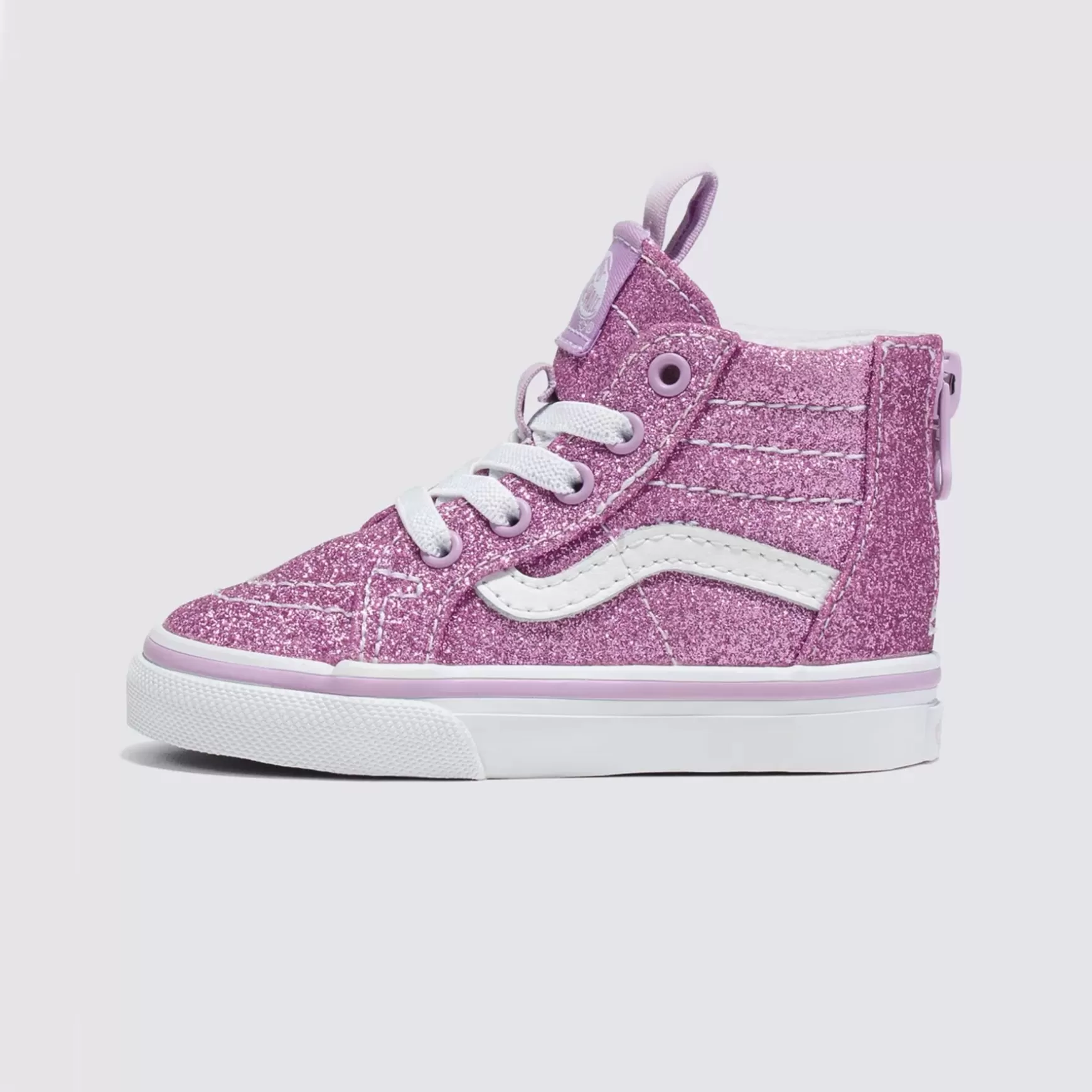 Kids VANS Classics>Toddler Glitter Sk8-Hi Zip Shoes (1-4 Years)