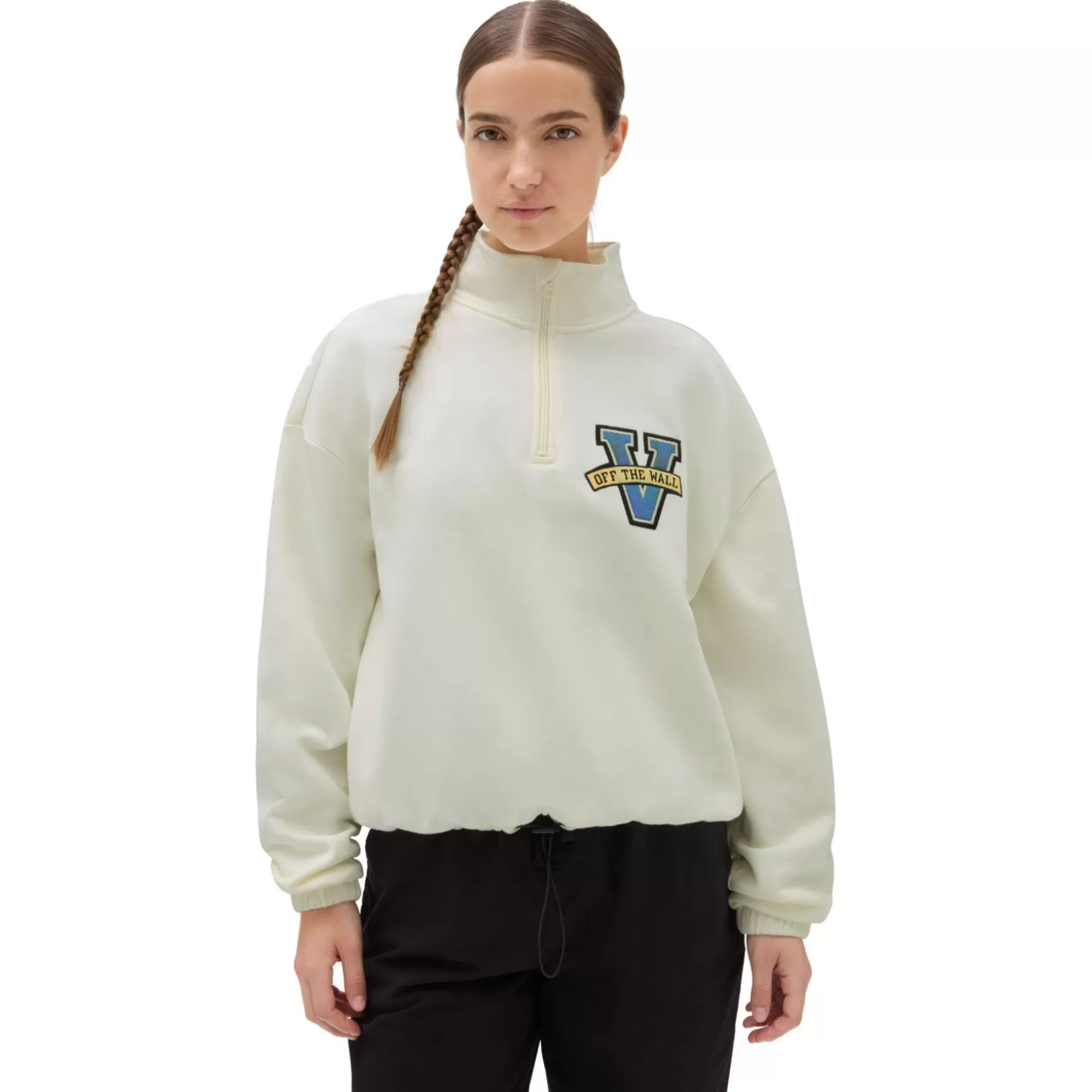 Men VANS Hoodies & Sweatshirts>Varsity V Half Zip Mock Neck Sweatshirt