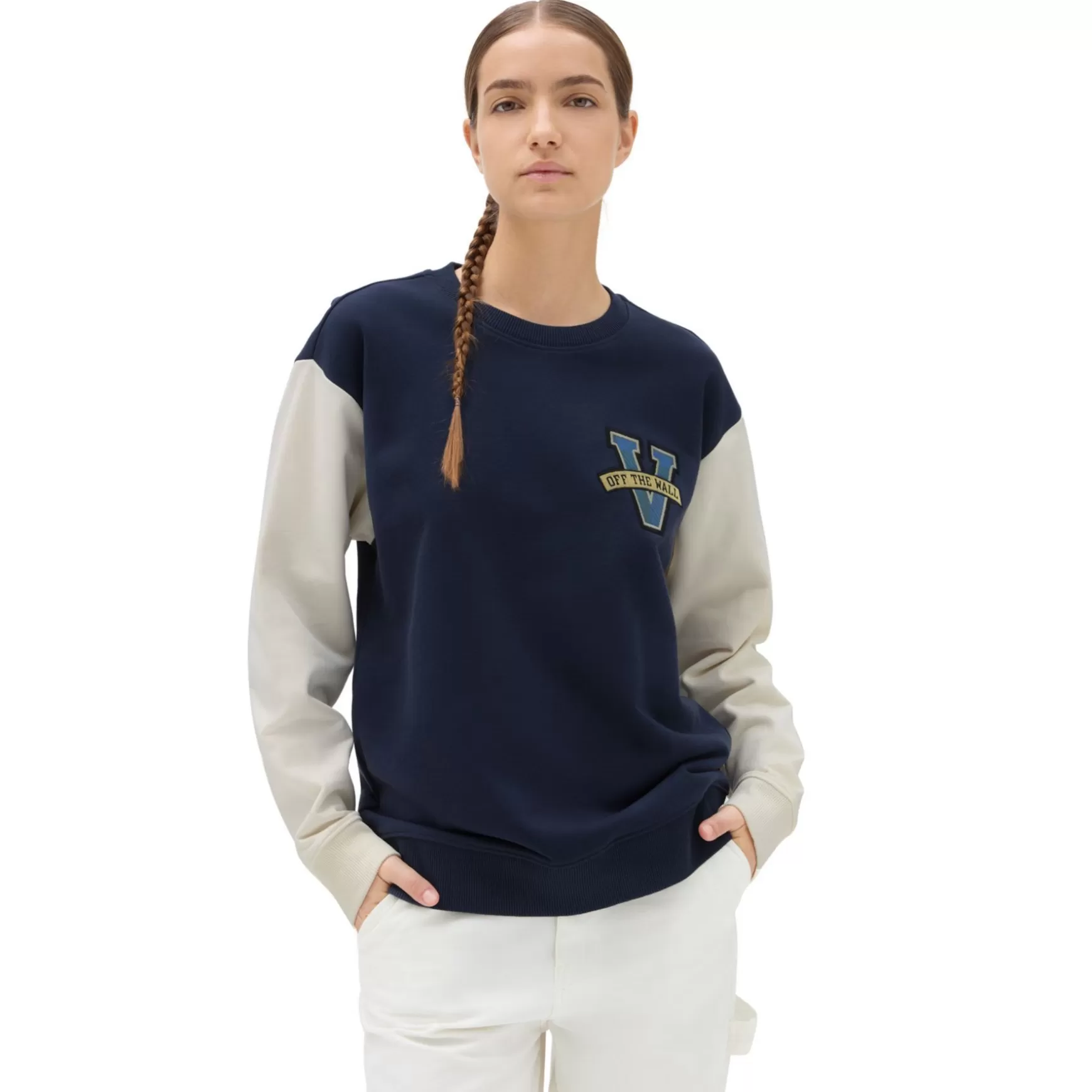 Men VANS Hoodies & Sweatshirts>Varsity V Oversized Crew Sweatshirt